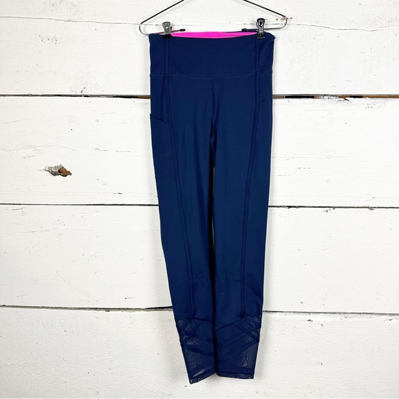 Lily Pulitzer luxletic weekender high rise leggings size small navy - Picture 6 of 8